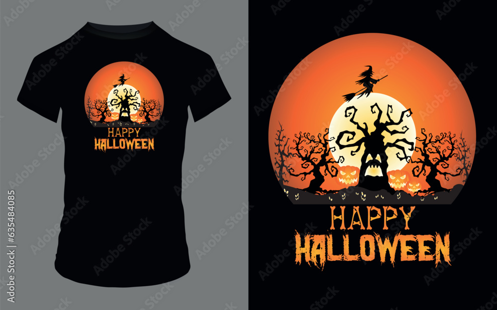 'Happy Halloween' Halloween T Shirt design