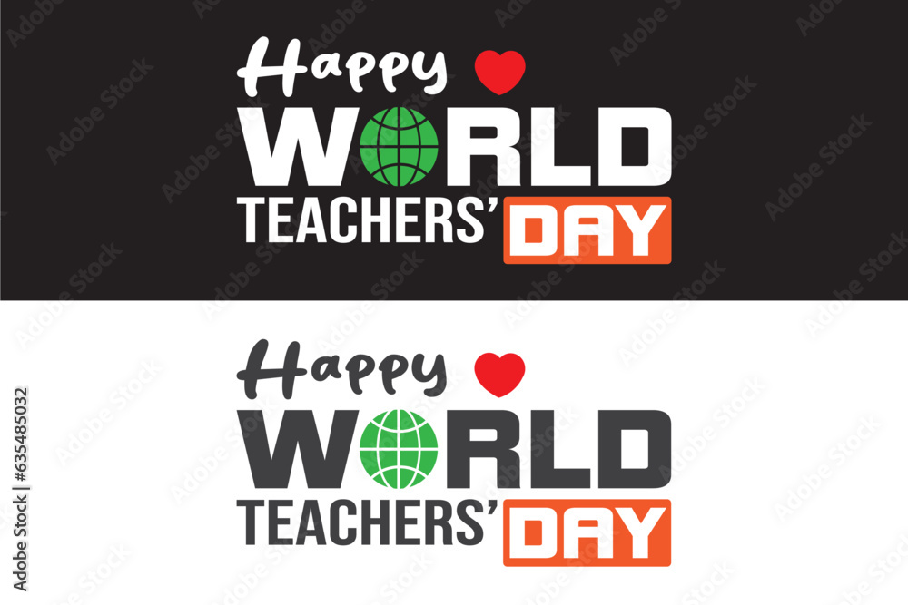 Happy World Teachers' Day Vector Design