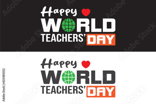 Happy World Teachers' Day Vector Design photo