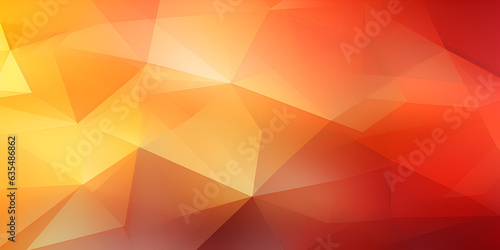 yellow orange red triangles. computer generated seamless loop abstract geometrical motion background  Abstract colorful triangular geometric crystal background  Polygon Pattern Stock  generative Ai 