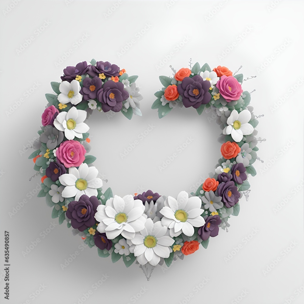 bouquet of flowers on white background bouquet of flowers on white background