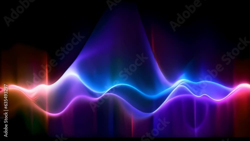 A vibrant and dynamic wave of light