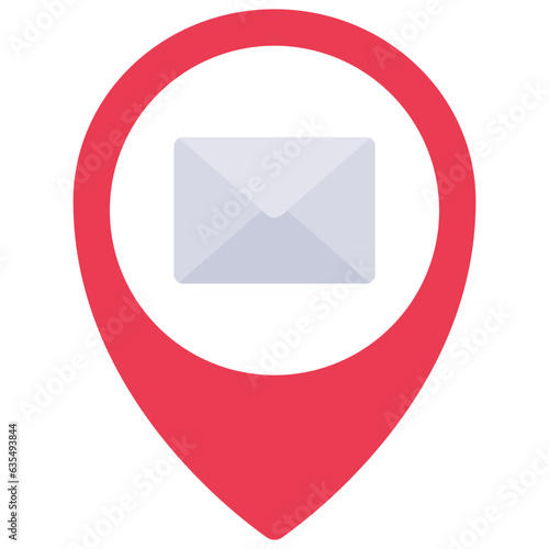 Mail Location Pin Icon