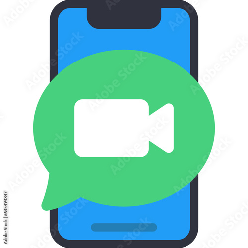 Video Call Mobile Icon