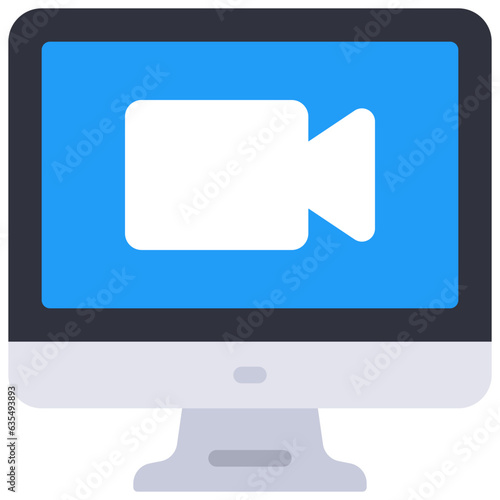 Video Call Computer Icon
