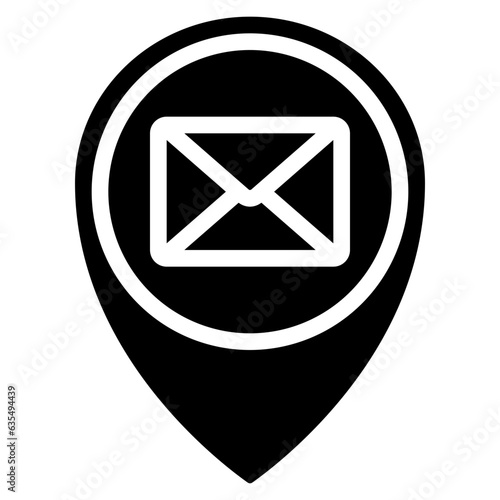 Mail Location Pin Icon