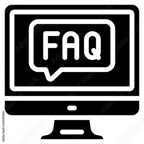 FAQ Message Computer Icon