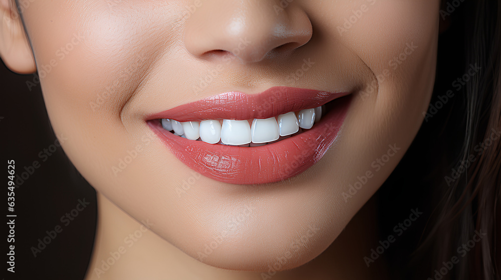 Beautiful young woman with healthy teeth, closeup. Dental care Beautiful young woman with healthy teeth, closeup. Dental care