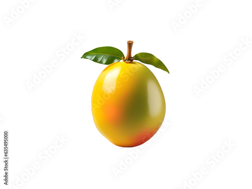 fresh mango isolated on transparent background