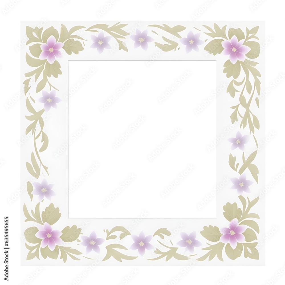 frame with flowers frame with flowers