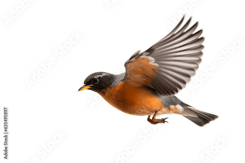 Bird flying on the sky having Transparent Background, PNG , Generative Ai