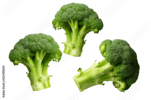 Broccoli on Transparent Background, PNG, Generative Ai