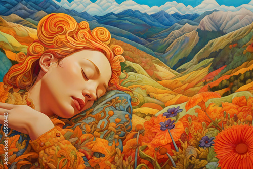 Astral Serenity: Beauty and Harmony in Illustrated Dreamscapes