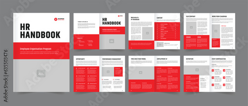 Hr Employee Handbook Template Employee Handbook Design 