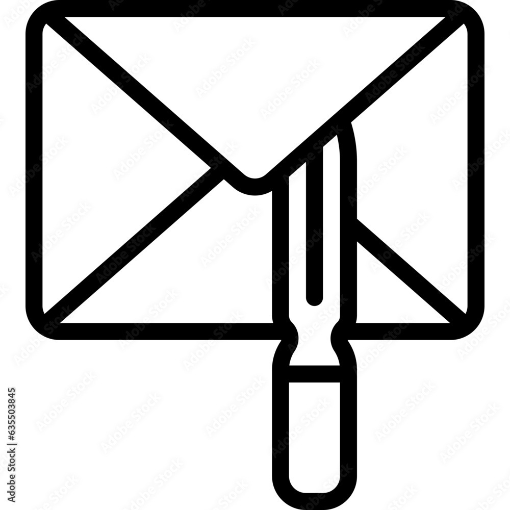 Fototapeta premium Mail Opener Knife Icon