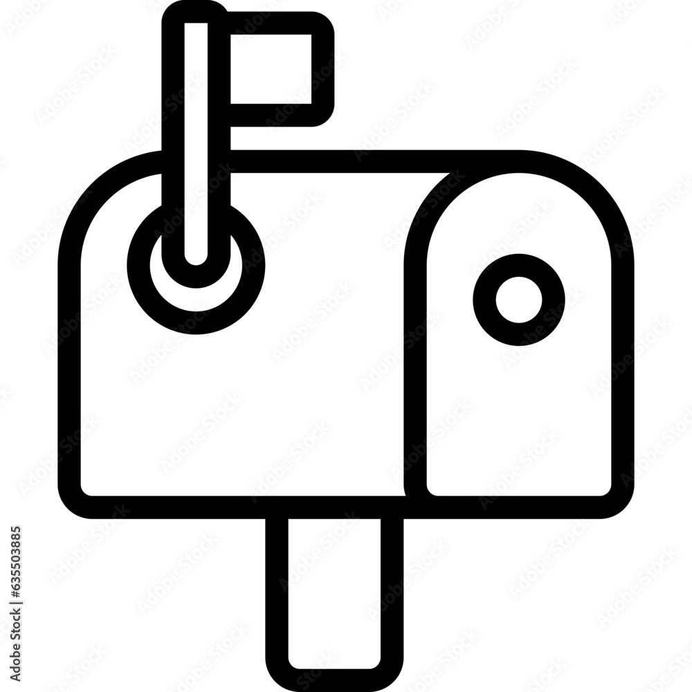 Closed Postbox Icon Closed Postbox Icon