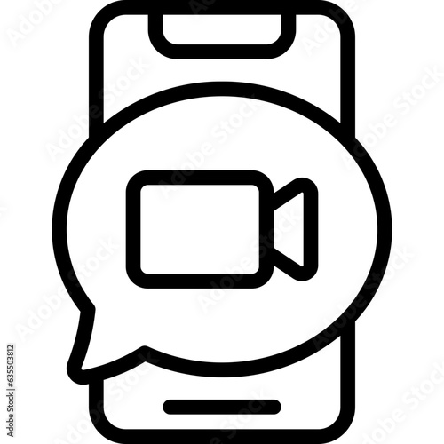 Video Call Mobile Icon