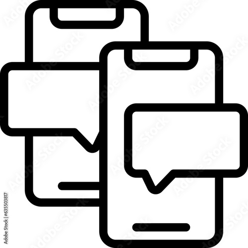 Mobile Phones Messaging Icon