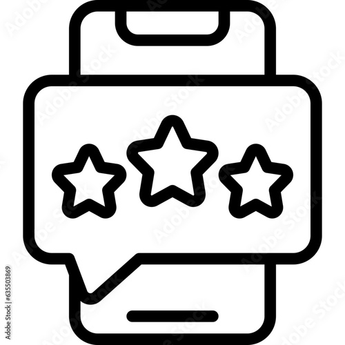 Mobile Review Message Icon