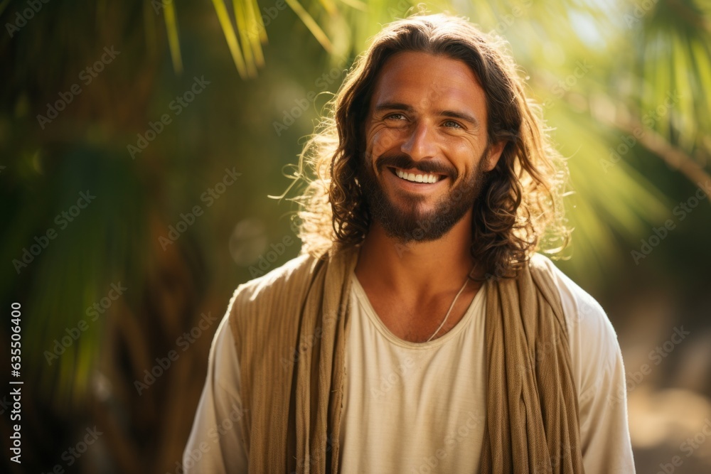 Portrait of Jesus Christ with copy space for text Portrait of Jesus Christ with copy space for text