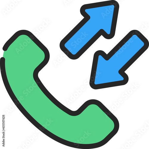 Inbound Outbound Call Icon