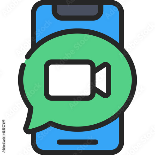 Video Call Mobile Icon