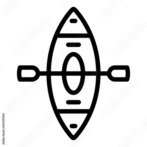 rafting icon on transparent background