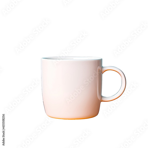 Black isolated coffee cup with white space for text or image