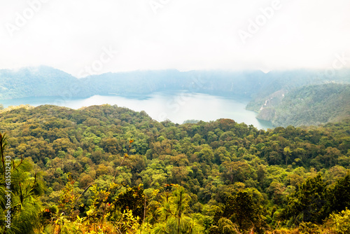 Scenic view of Lake Ngosi on  foggy day in Mbeya, Tanzania photo