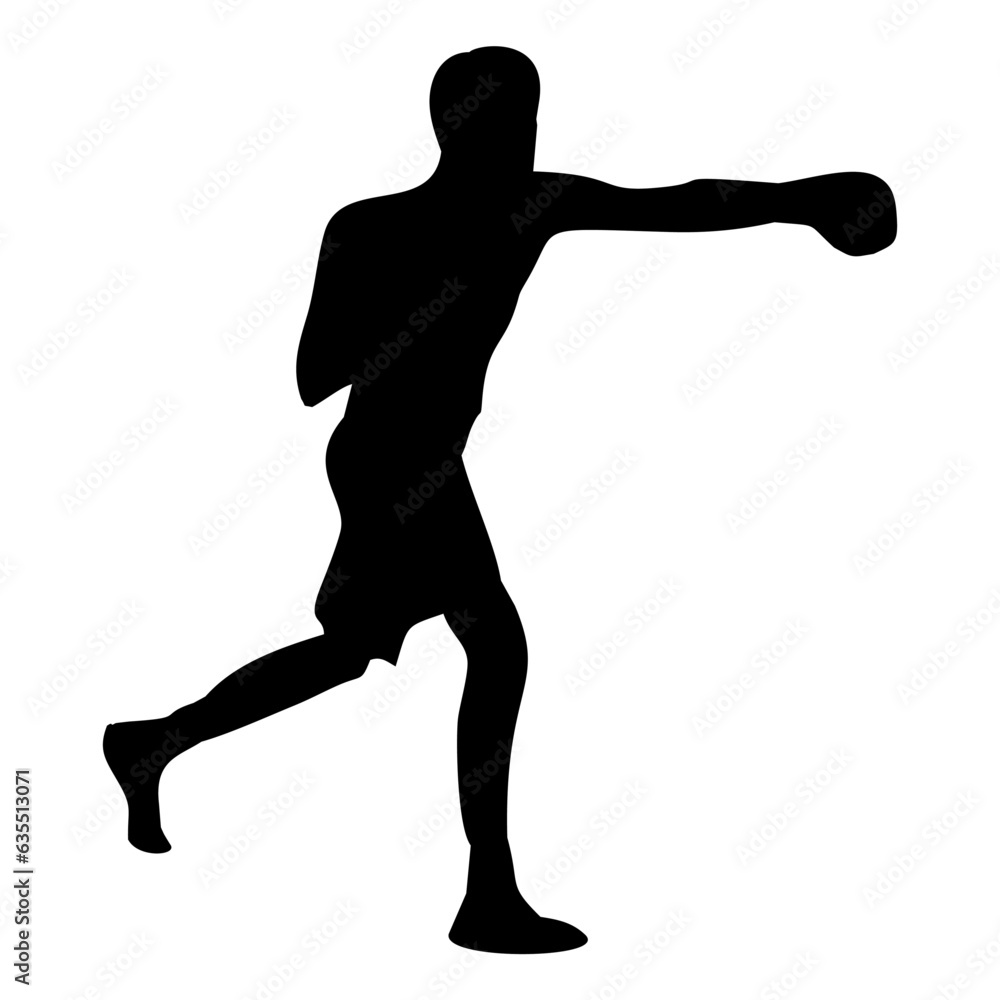 silhouettes of fights with martial arts, fists silhouettes of fights with martial arts, fists