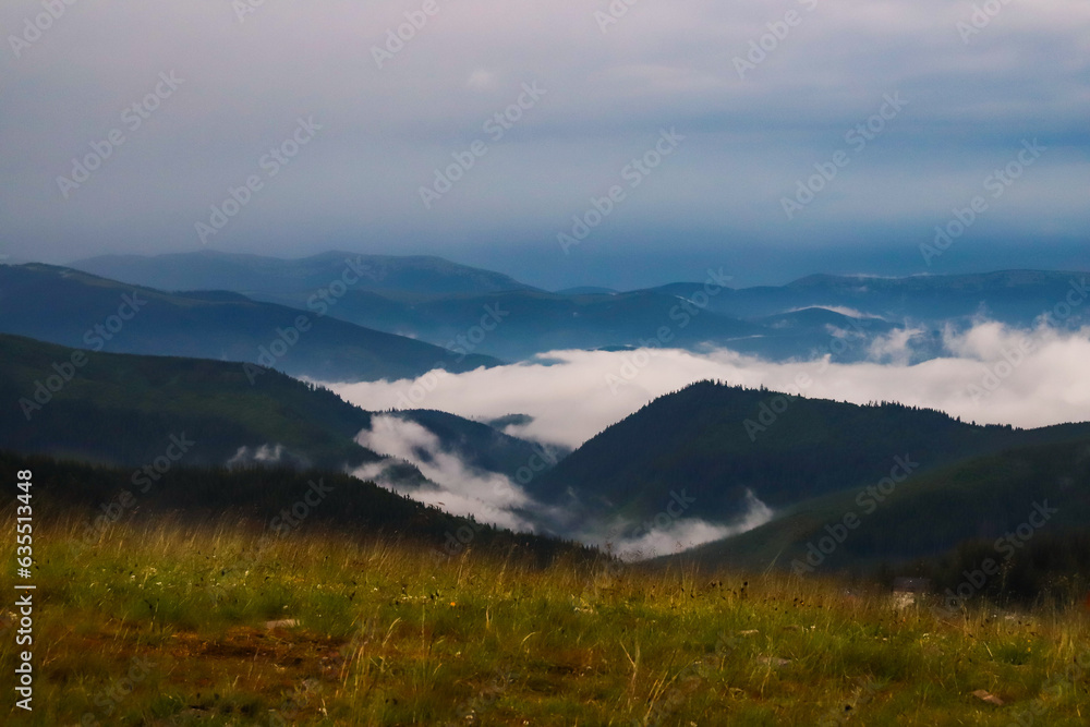 Fototapeta premium mountains in the morning after rain