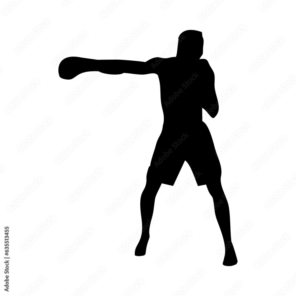 silhouettes of fights with martial arts, fists silhouettes of fights with martial arts, fists