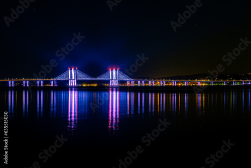 Tappan Zee Bridge At Night