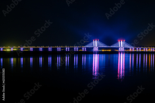 Tappan Zee Bridge At Night
