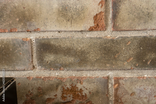Pared de ladrillo desnudo
