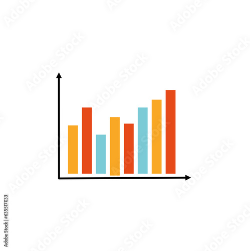 Business data market elements dot pie bar charts diagrams and graphs flat icons