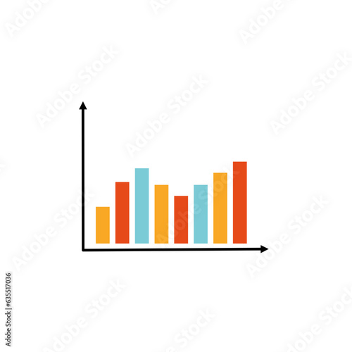 Business data market elements dot pie bar charts diagrams and graphs flat icons