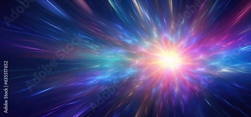 ELECTRIC COLORS. Space explosion, Big bang. Electrified wallpaper, Colorful, background. COLORS BOOM IN THE SPACE. 3D bright colored space explosion pattern. Sense of colors expansion