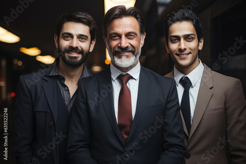 Group of Indian businessmen or corporate people standing for a photo