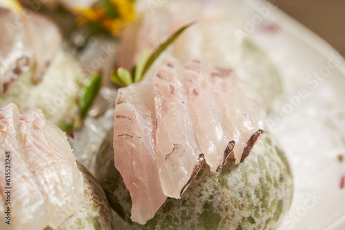 Various kinds of fresh sashimi 