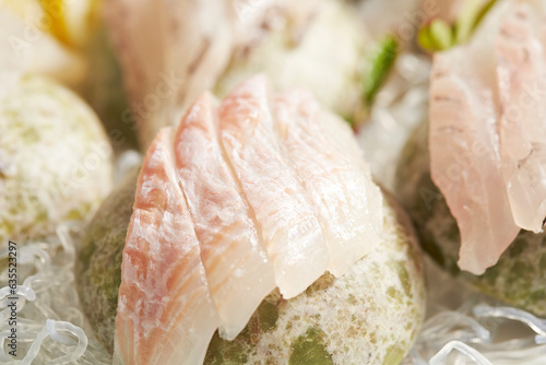 Various kinds of fresh sashimi 