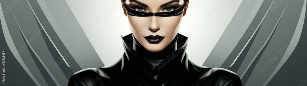 Portrait of the woman witch and vampire Halloween the evil force logo concept of guile betrayal Portrait of the woman witch and vampire Halloween the evil force logo concept of guile betrayal