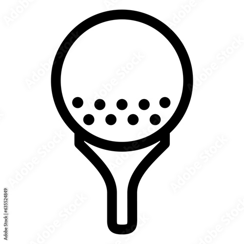 golf icon on transparent background