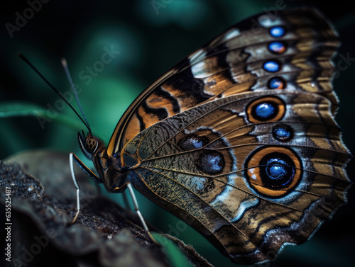 Butterfly portrait created with Generative AI technology © Denis Darcraft
