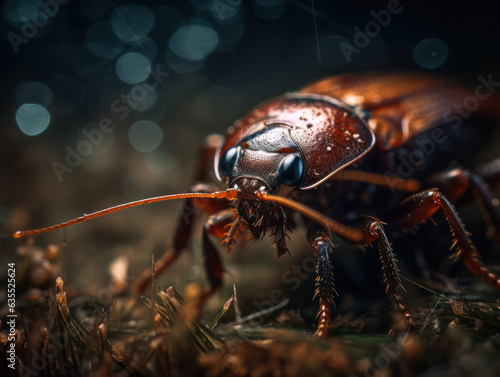 Cockroach portrait created with Generative AI technology © Denis Darcraft