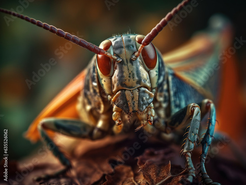 Locust portrait created with Generative AI technology © Denis Darcraft