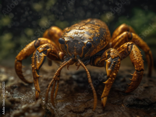 Scorpion portrait created with Generative AI technology © Denis Darcraft