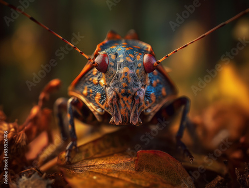 Stinkbug portrait created with Generative AI technology © Denis Darcraft