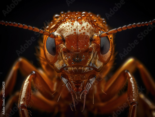 Termite portrait created with Generative AI technology © Denis Darcraft