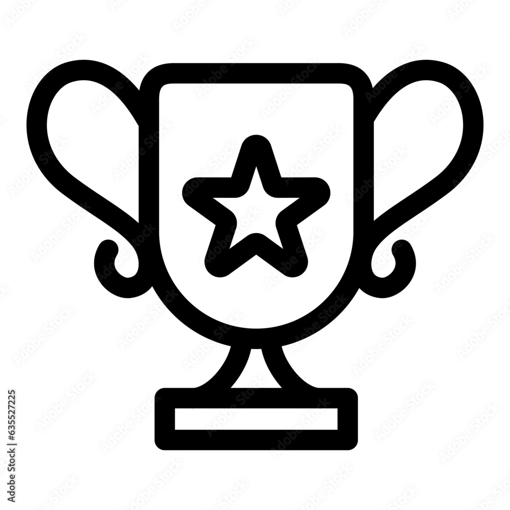 trophy icon on transparent background trophy icon on transparent background